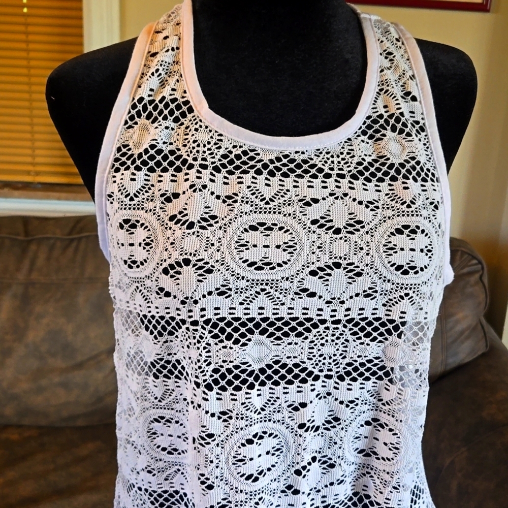 West Loop White Bathing Suit CoverUp - Picture 4 of 8